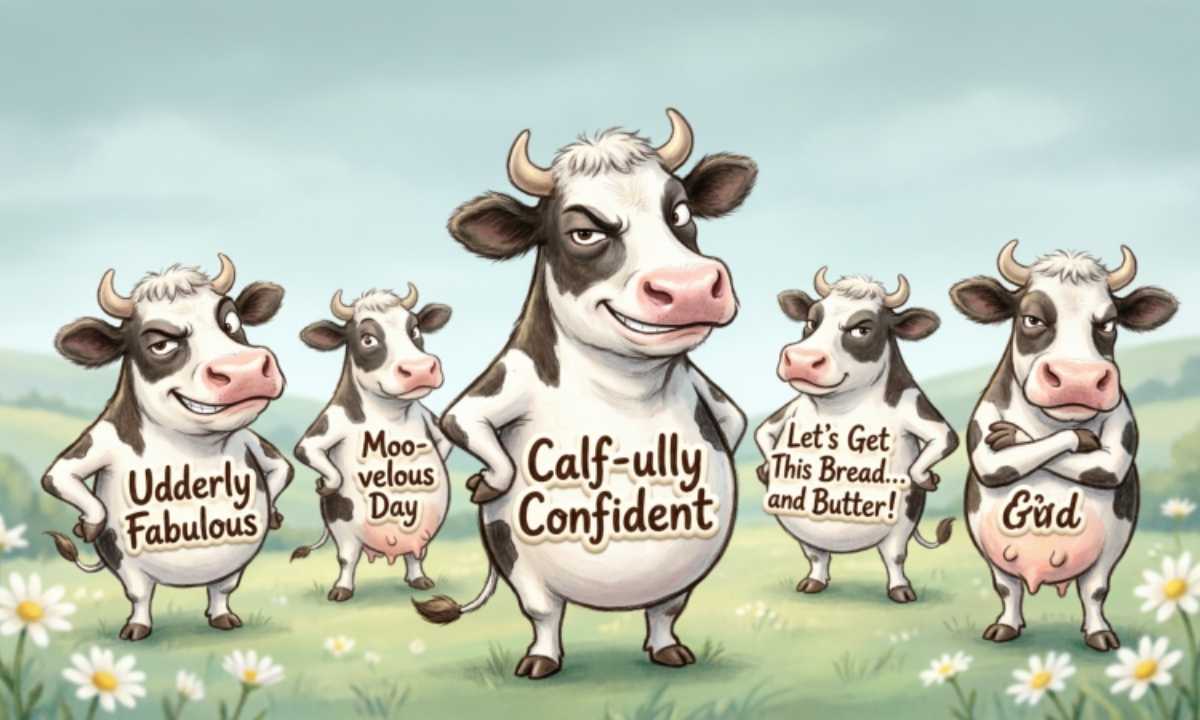 Sassy Cow Puns 😏