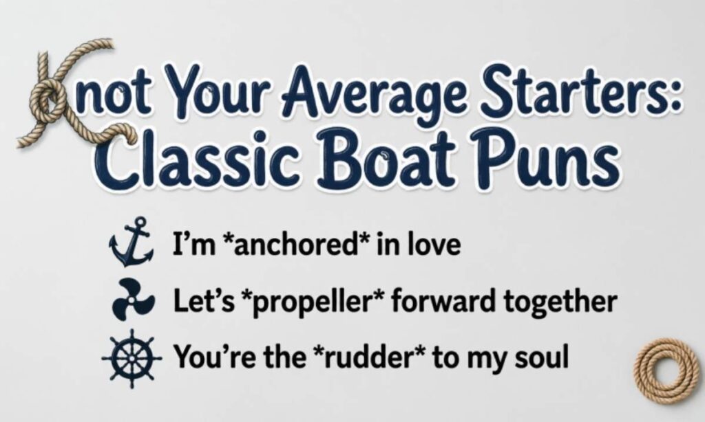 🪢 Knot Your Average Starters: Classic Boat Puns